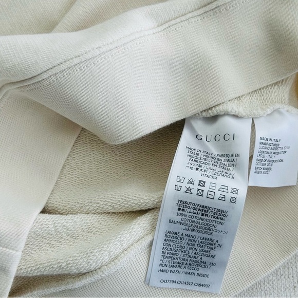 Kids Gucci Cream Logo Sweatshirt (8Y) - Picture 5 of 8